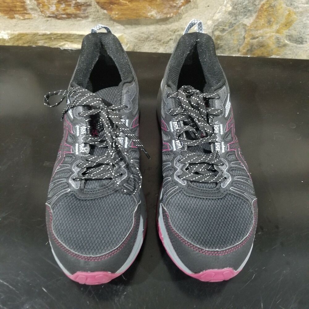 Asics 1012A476 Gel Venture 7 Black Mesh Running Sneaker Shoes Women's US 11